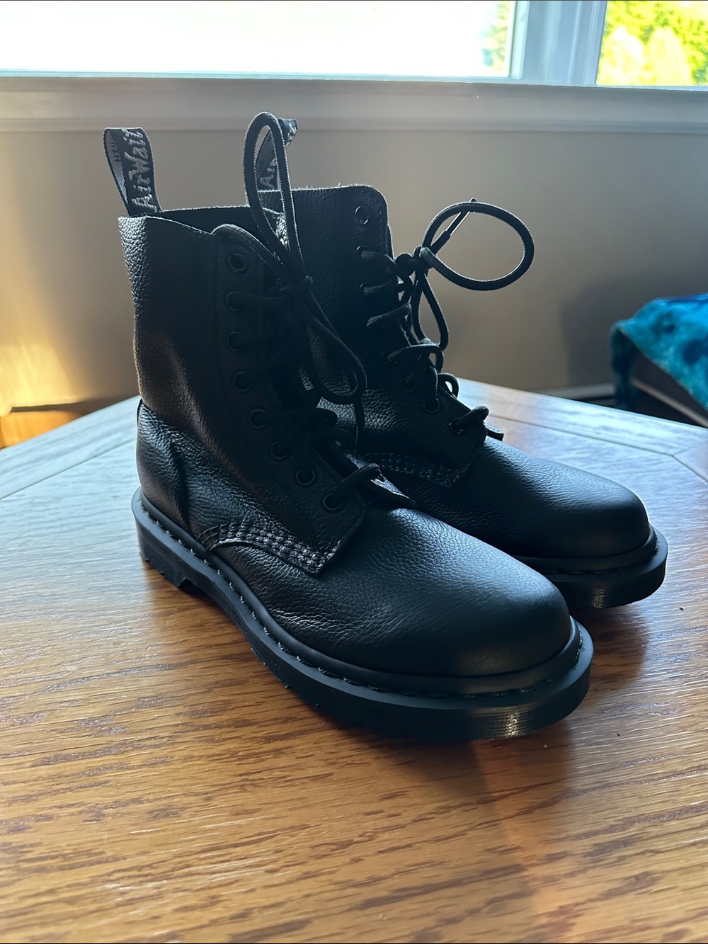 *DR. MARTENS* Men’s 1460 Pascal Virginia Leather Lace-Up Combat Boots Size 6 - Picture 3 of 15
